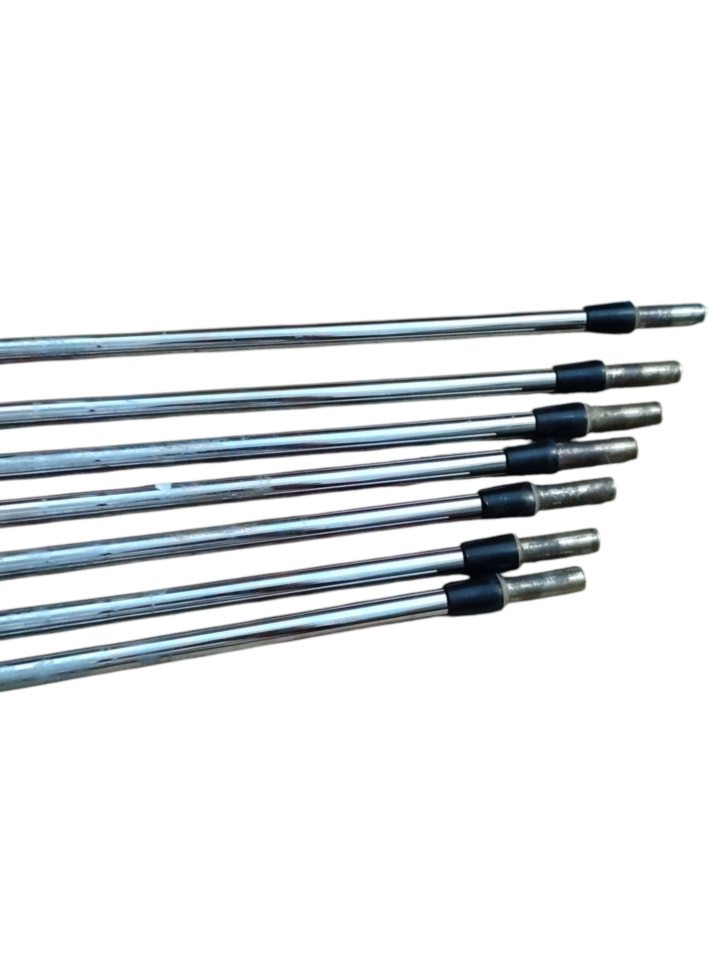 KBS TOUR LITE shafts, Stiff, set of 7 shafts, 4-p. Cp2 Warp Midsize grip, Pre-Owned.