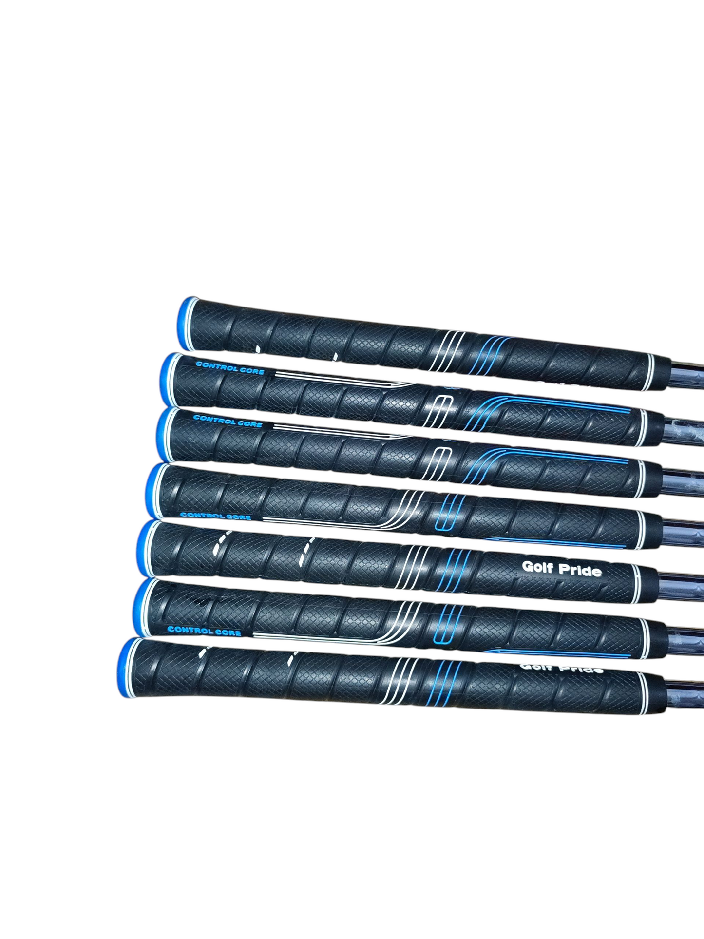 KBS TOUR LITE shafts, Stiff, set of 7 shafts, 4-p. Cp2 Warp Midsize grip, Pre-Owned.