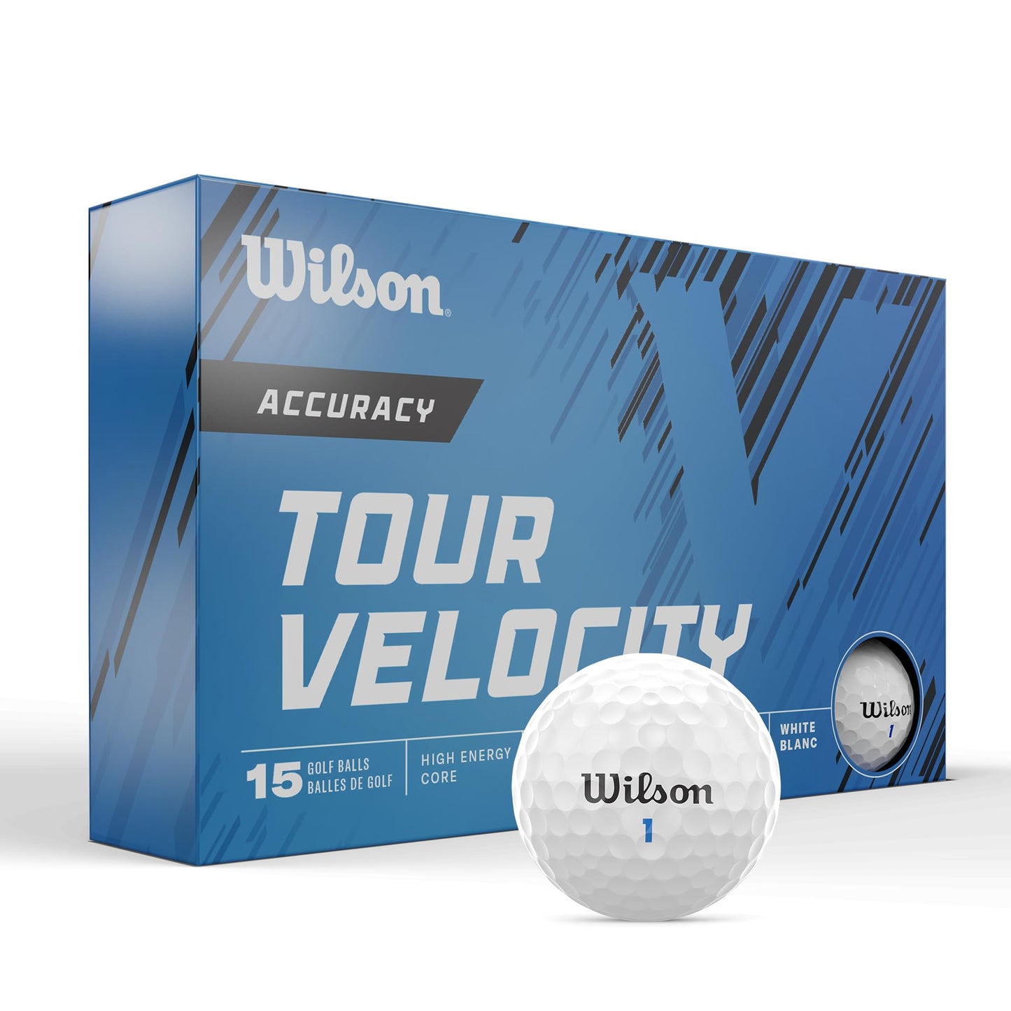 Wilson Tour Velocity Golf Balls. Pack of 15 ball.
