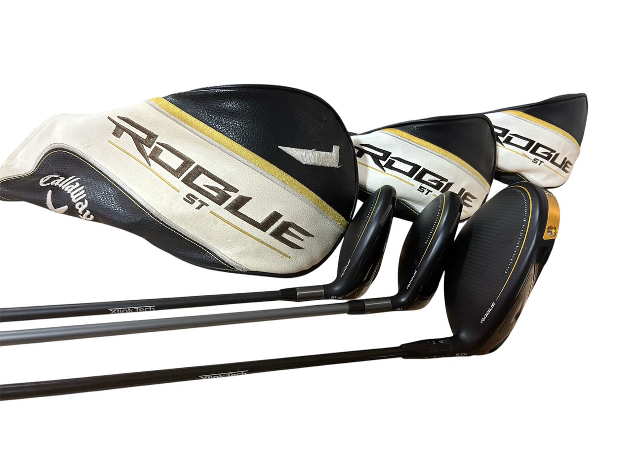 Callaway ROGUE st wood set. Flex stiff. Pre-Owned.