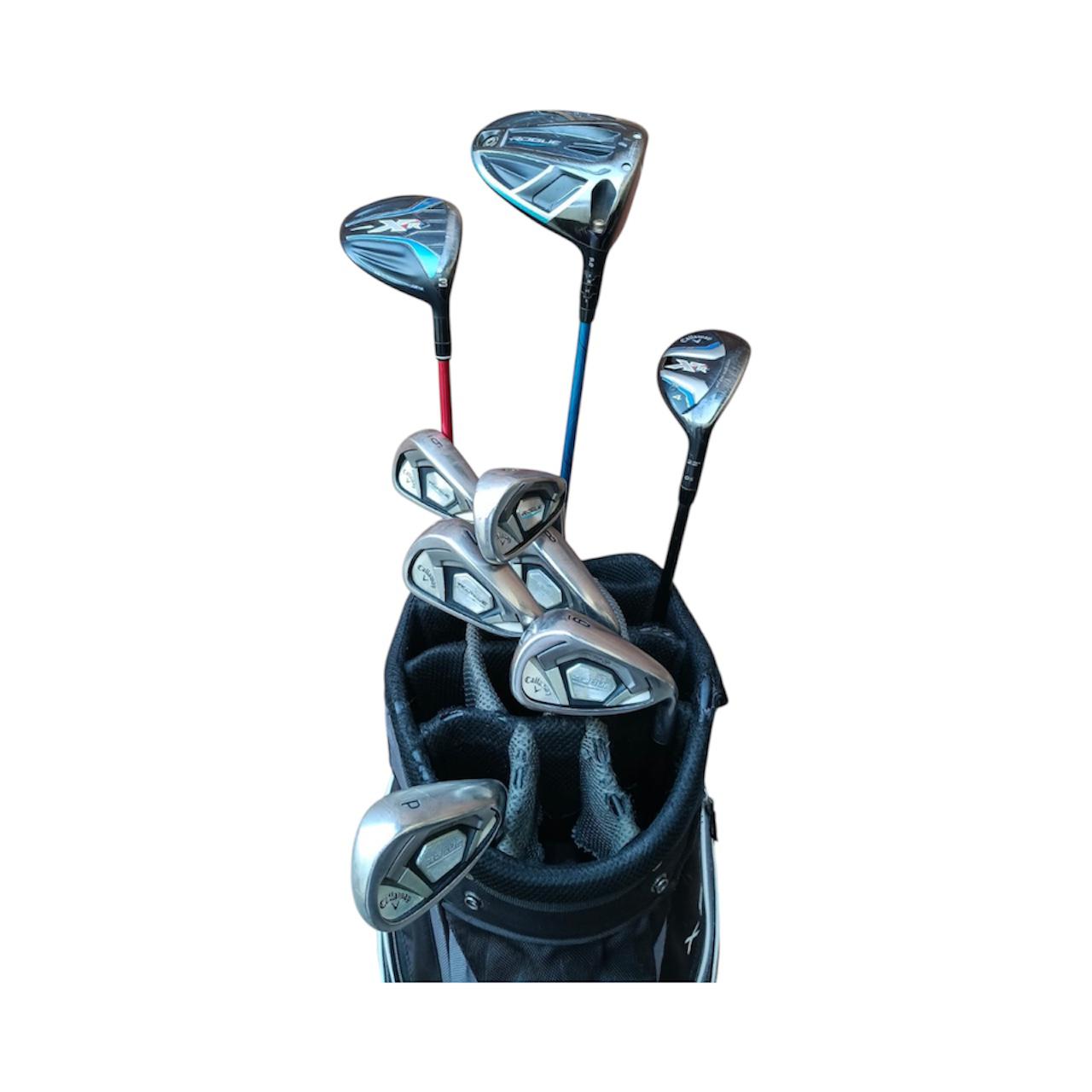 Callaway Rogue Men golf set, steel shaft, Pre-Owned.
