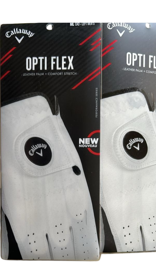 Callaway OPTI FLEX Leather Men Glove, Left, ML.
