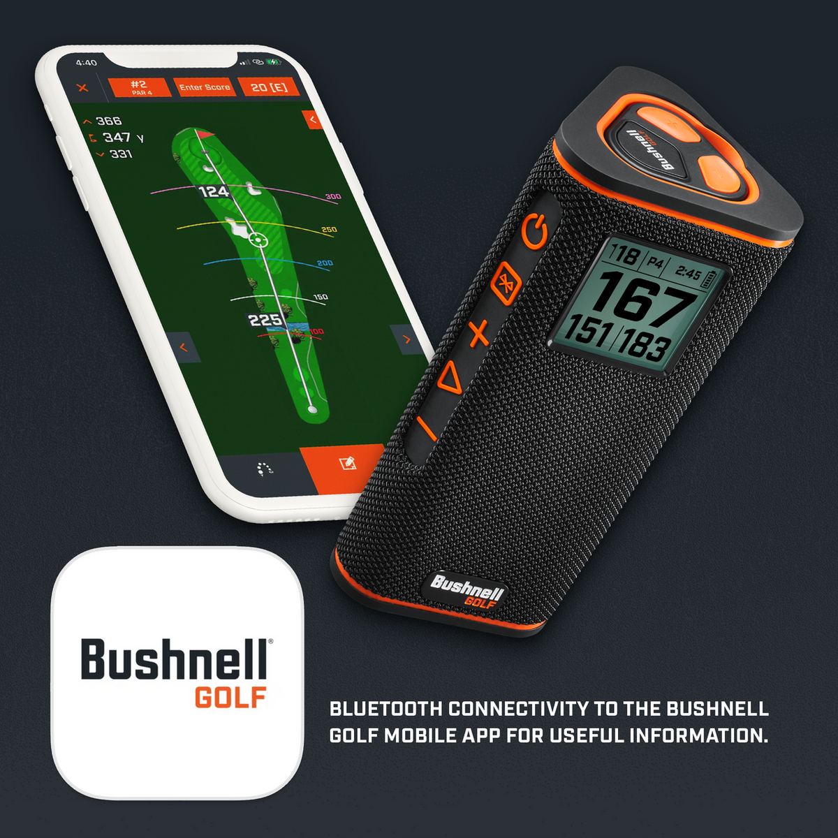Bushnell Wingman View Golf GPS Bluetooth Speaker - 10/10 Condition