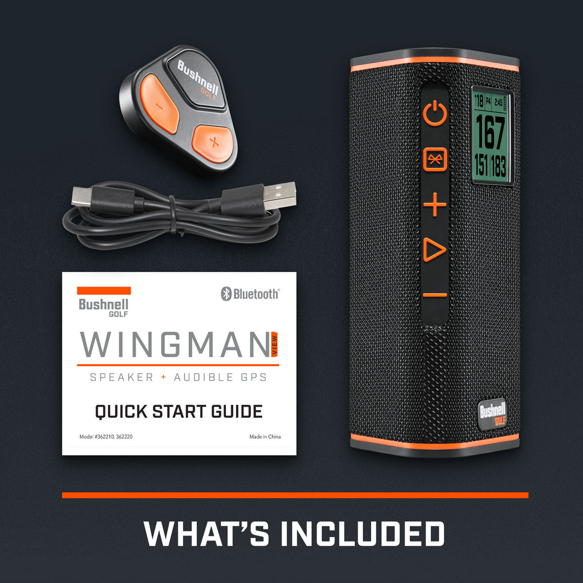 Bushnell Wingman View Golf GPS Bluetooth Speaker - 10/10 Condition