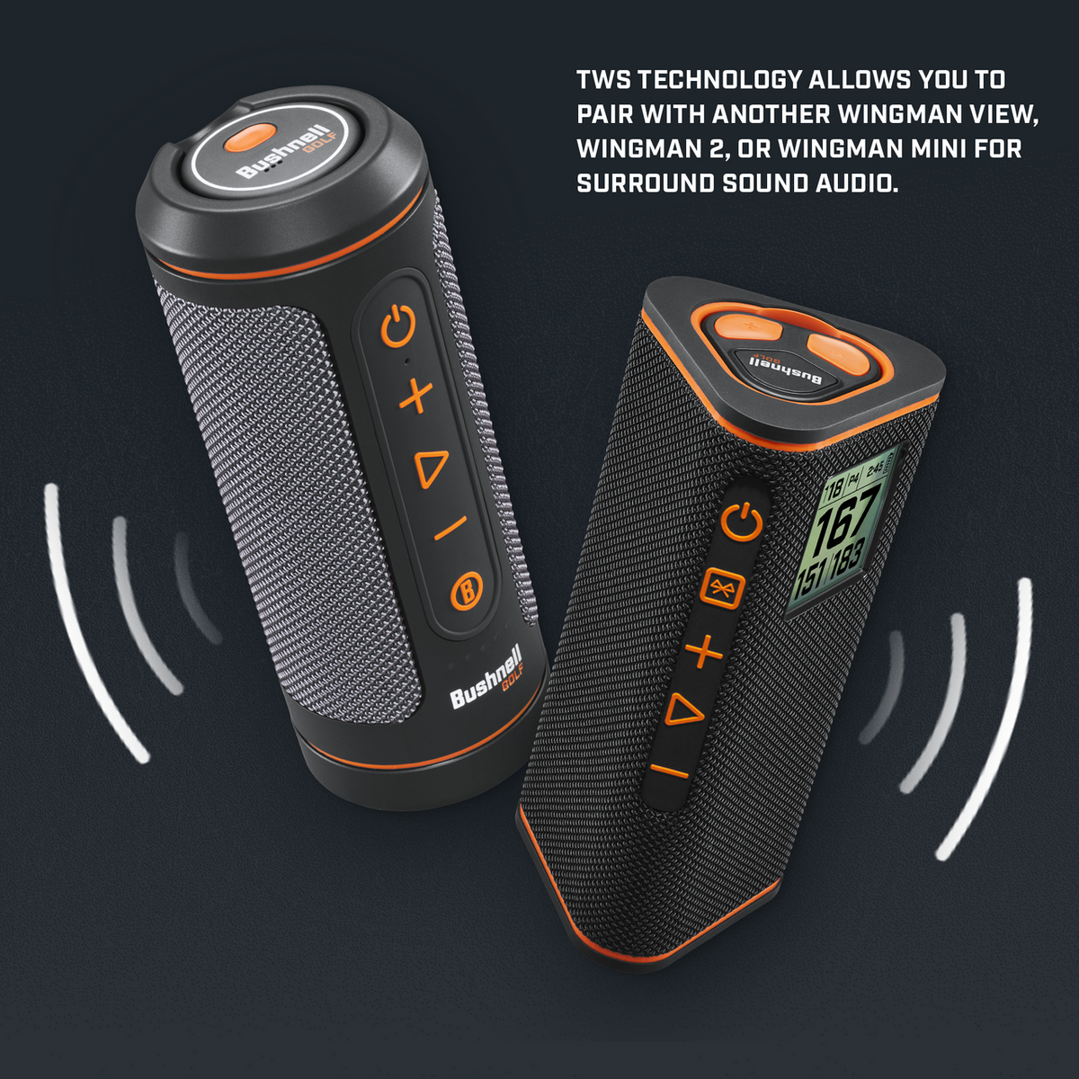 Bushnell Wingman View Golf GPS Bluetooth Speaker - 10/10 Condition