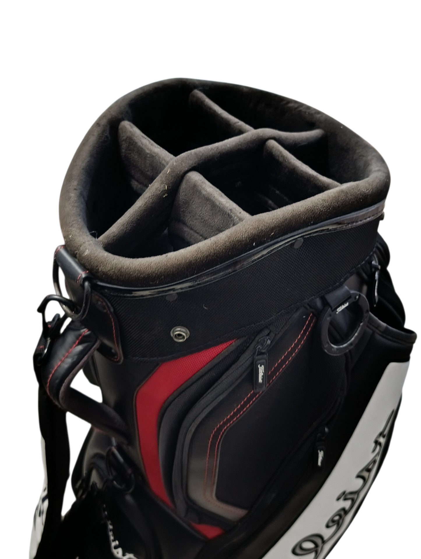 Titleist Jet Black Midsize Staff Bag (6-Way Top) - 9 /10 Condition