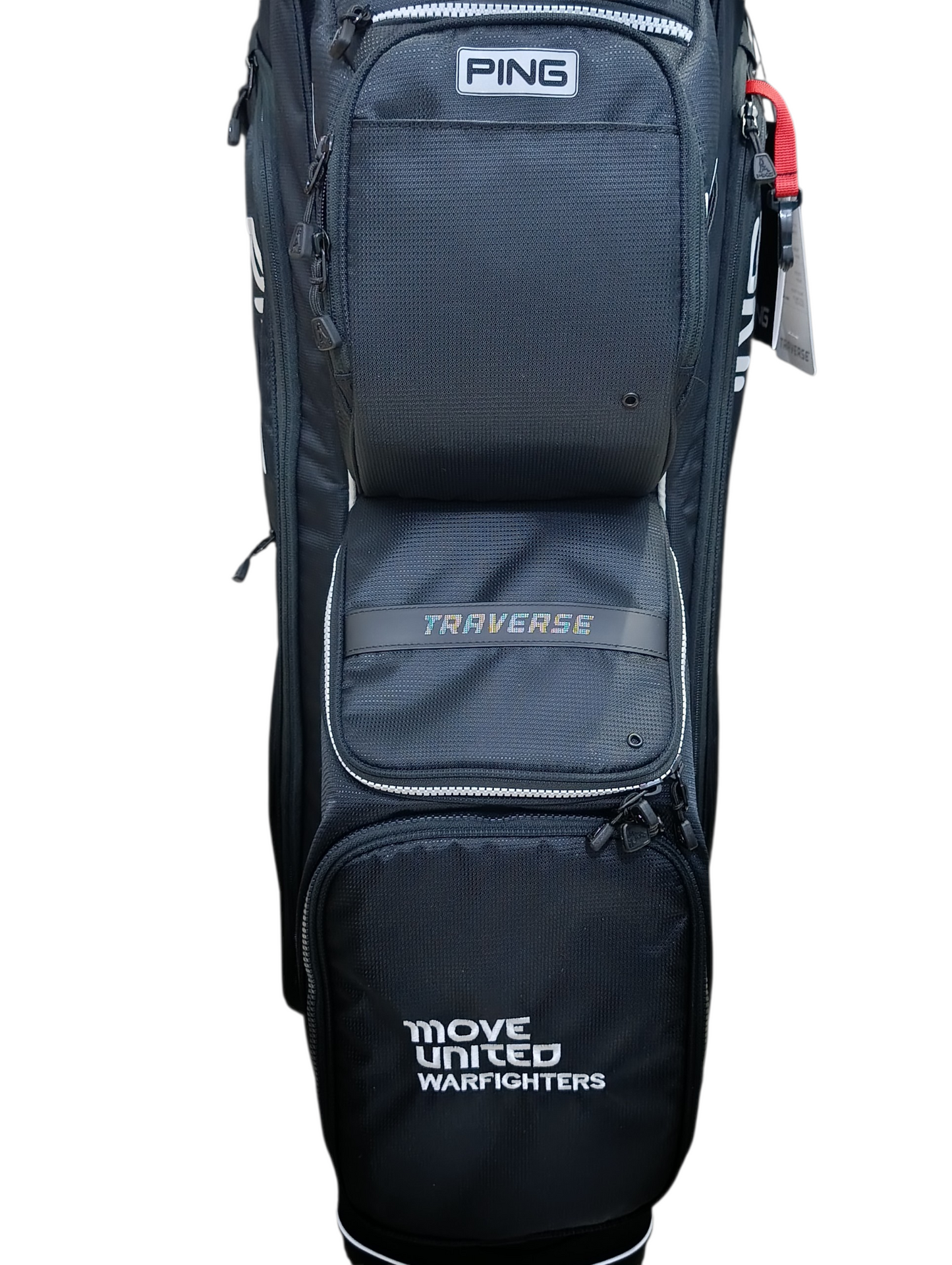 PING Traverse Cart Bag 2026 Black/White (Move United Warfighters Edition) - 10/10 Condition