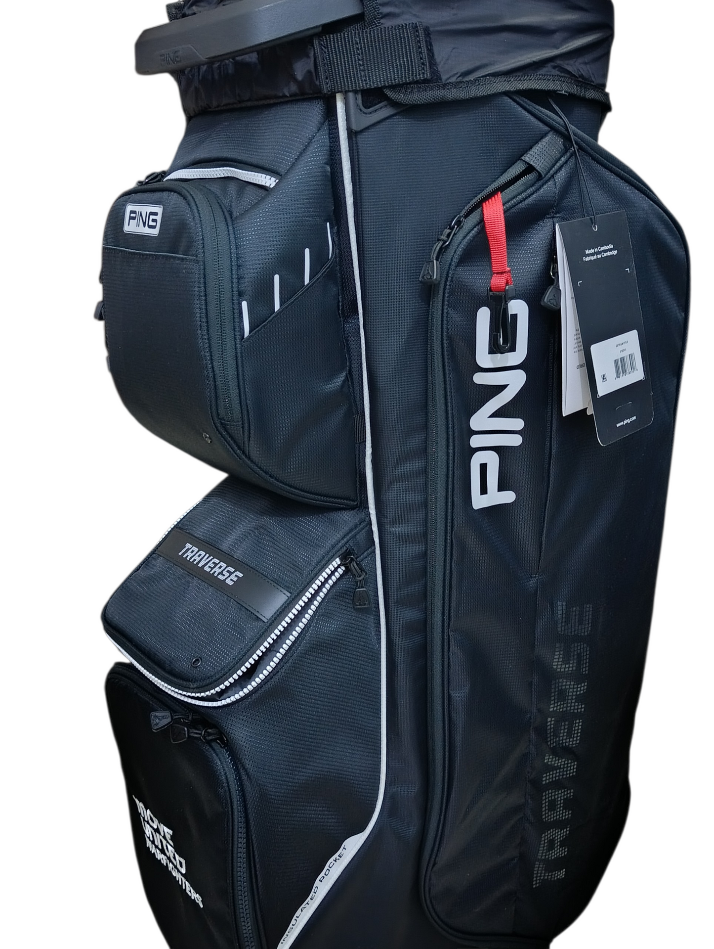 PING Traverse Cart Bag 2026 Black/White (Move United Warfighters Edition) - 10/10 Condition