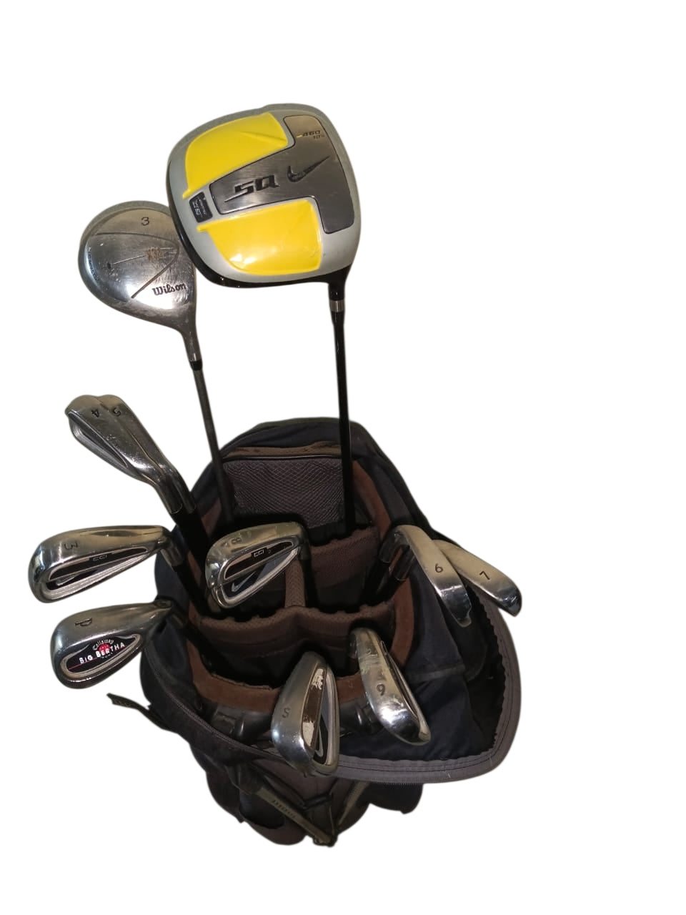 Nike SQ & Ignite Mixed Complete Golf Set with Callaway Stand Bag - 8/10 Condition