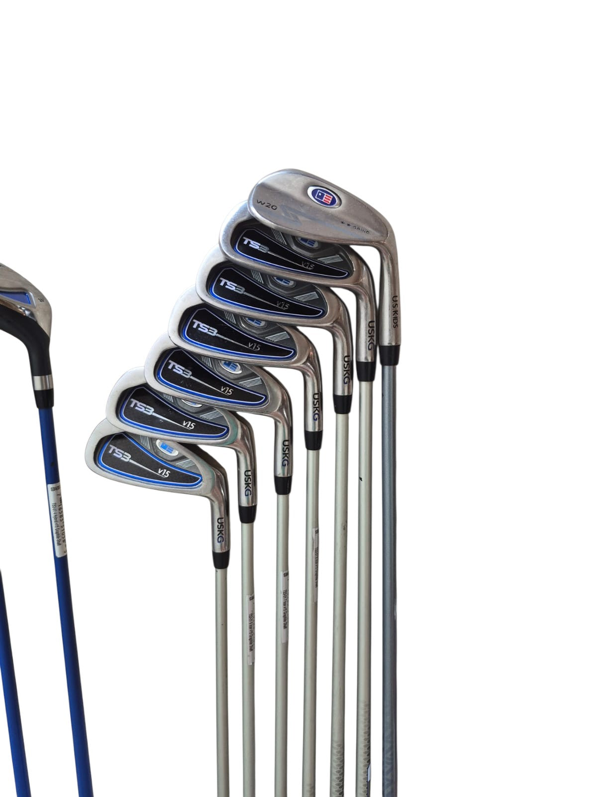 U.S. Kids Golf TS3 Launch v15 Tour Series 10-Club Set (Driver, 3W, 3H, 5-PW, GW) - 8/10 Condition