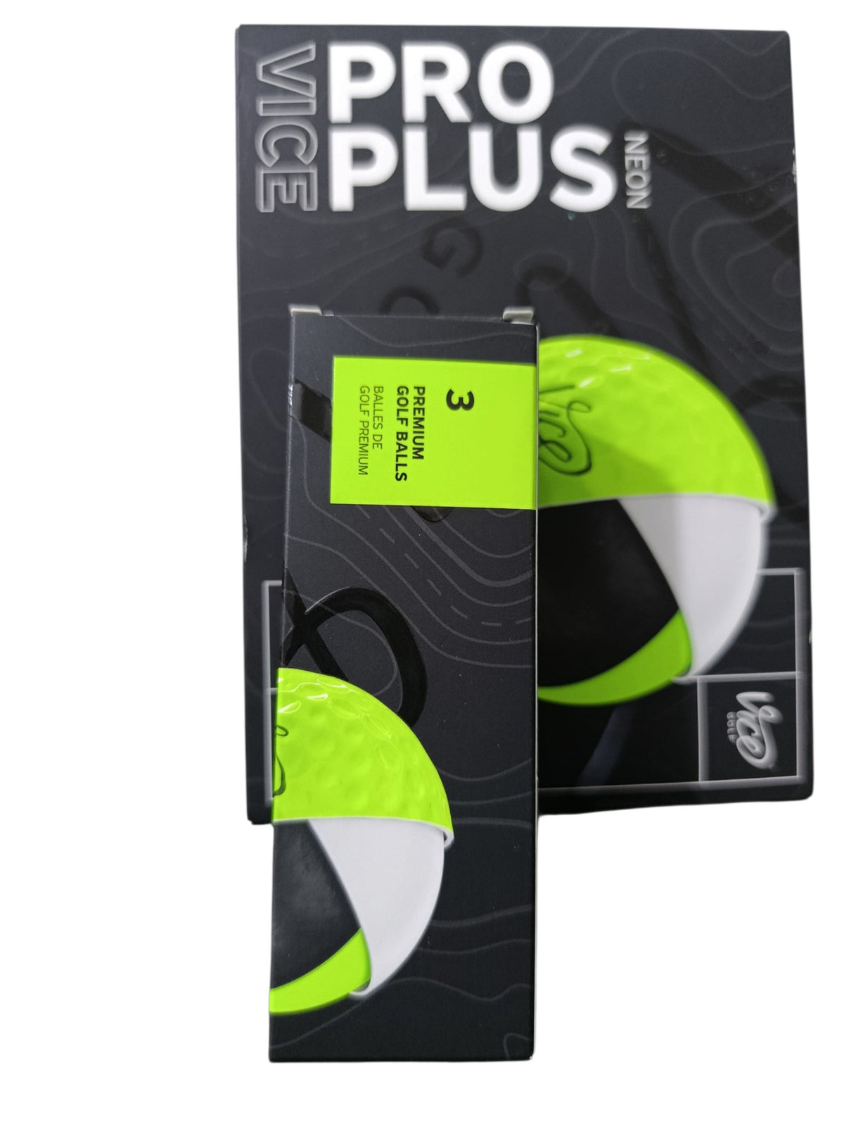 Vice Pro Plus Neon Lime Golf Balls (1 Sleeve / 3 Balls) – 10/10 Condition