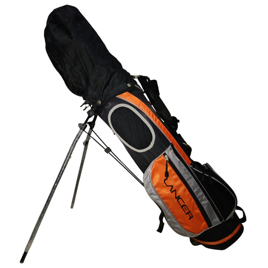 Intech Lancer Junior Golf Set with Stand Bag (Orange/Black), age 8-12, (7.5/10) condition