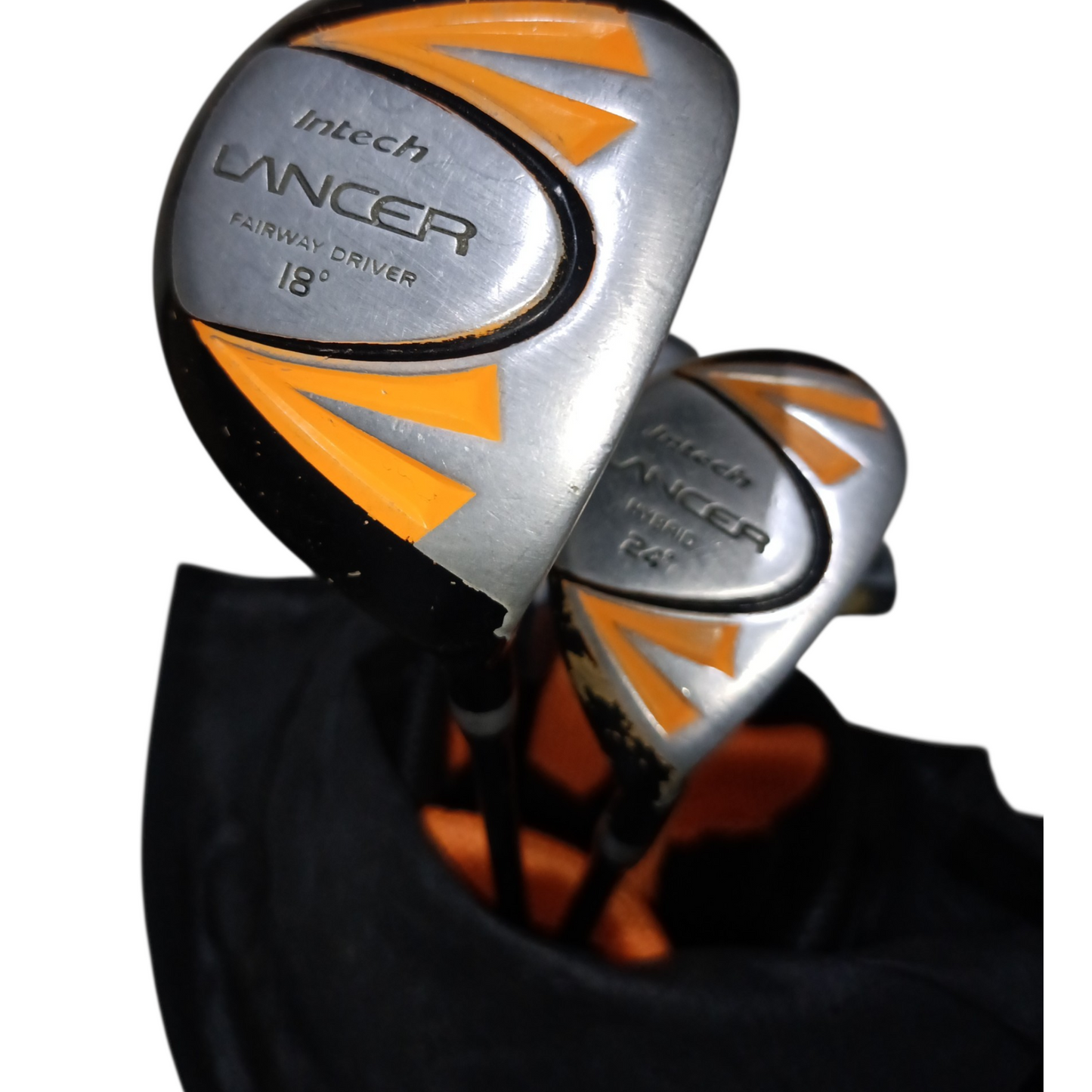 Intech Lancer Junior Golf Set with Stand Bag (Orange/Black), age 8-12, (7.5/10) condition
