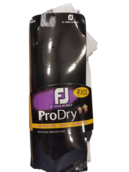 Men Foot Joy pro Dry golf socks. 2 pairs Value pack.Size 39 to 43.