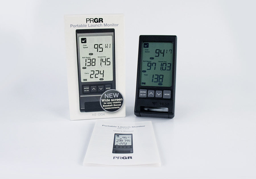 PRGR Portable Launch Monitor HS-130A (Wide Screen Edition) - 9/10 Condition