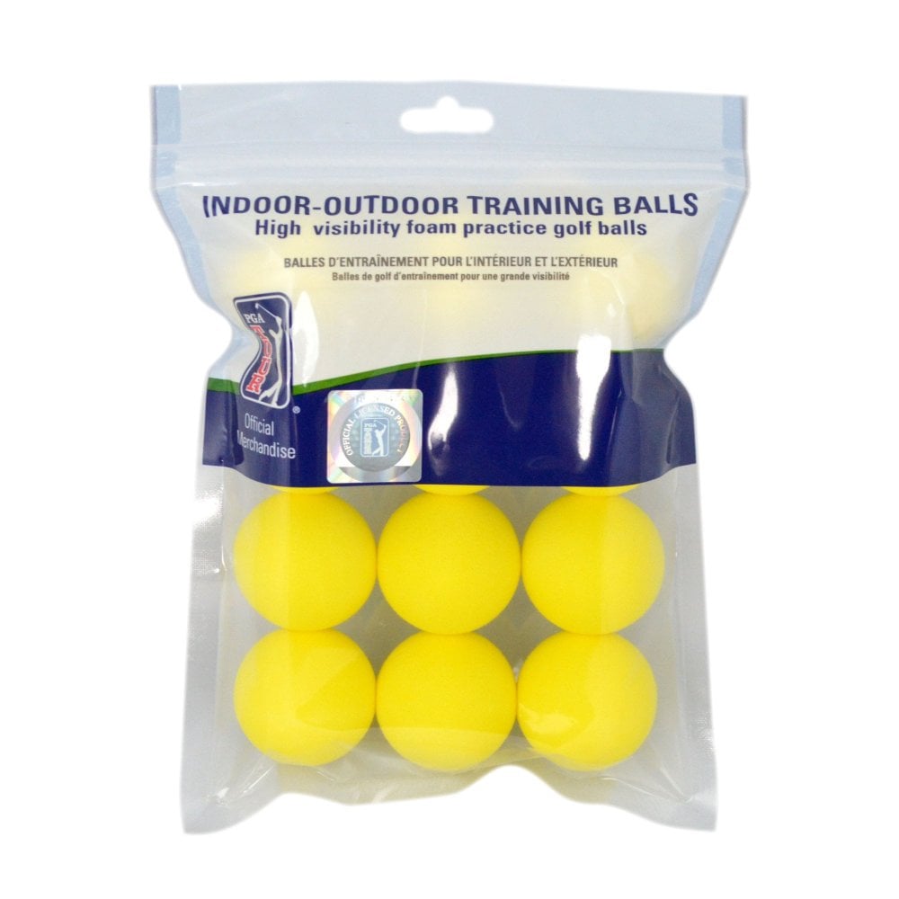 PGA Tour 12PK Yellow Foam Ball.
